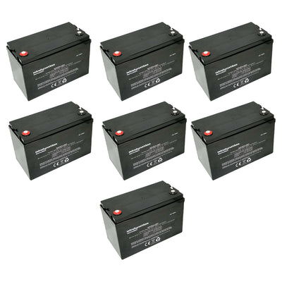 Windy Nation 400W Solar Panel Fully Off Grid Kit & 12V 100 Ah Batteries (4 Pack)