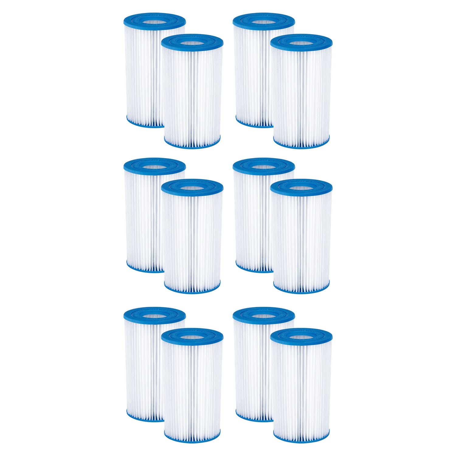 Summer Waves P57000302 Replacement Type B Pool & Spa Filter Cartridge (12 Pack) - VMInnovations