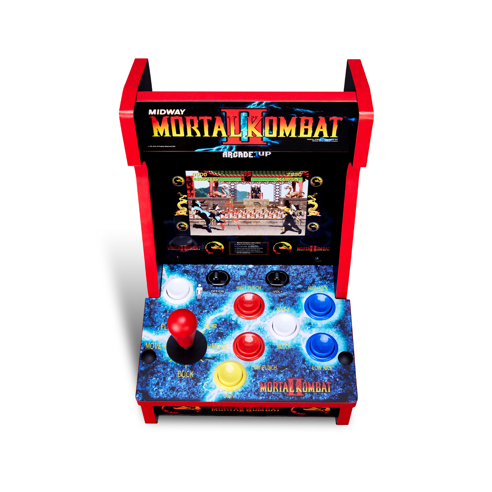 Arcade1Up Mortal Kombat II Countercade Countertop Arcade Machine with 3 Games