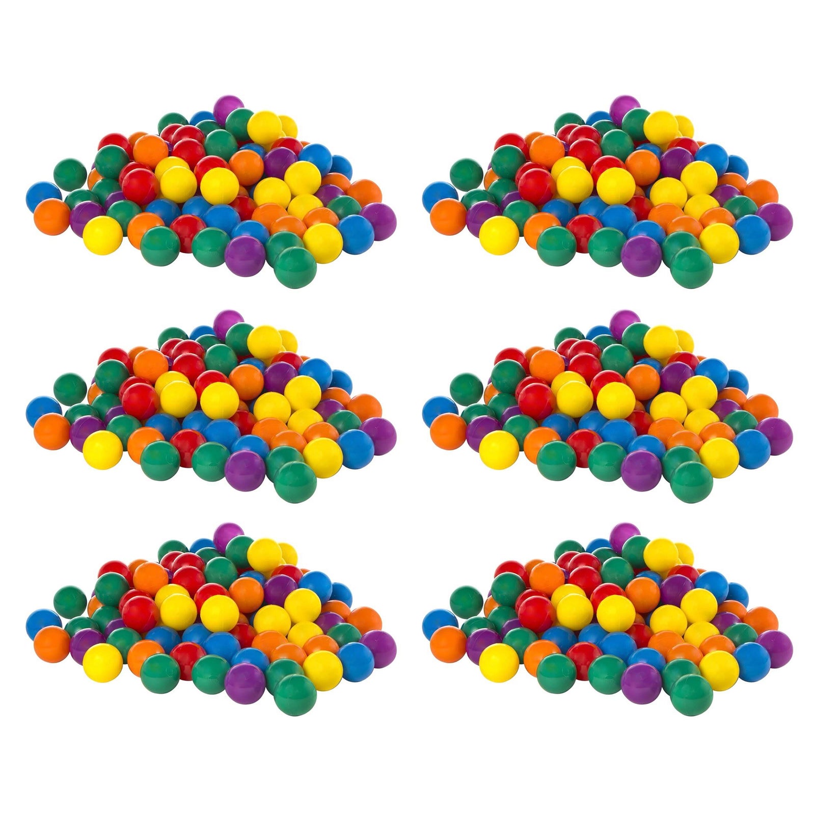 100-Pack Intex Small Plastic Multi-Colored Fun Ballz For A Ball Pit (6 Pack) - VMInnovations