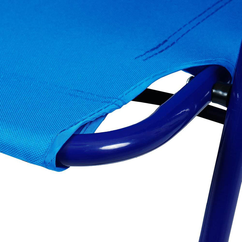 Copa Backpack Single Position Folding Aluminum Beach Lounge Chair (Open Box)