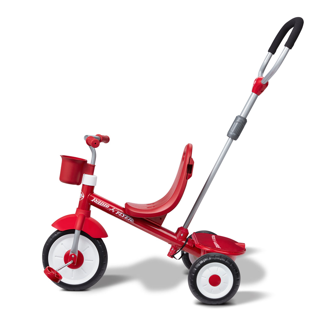 Radio Flyer EZ Fold 4-in-1 Infant Toddler Stroller Tricycle, Red (Used)