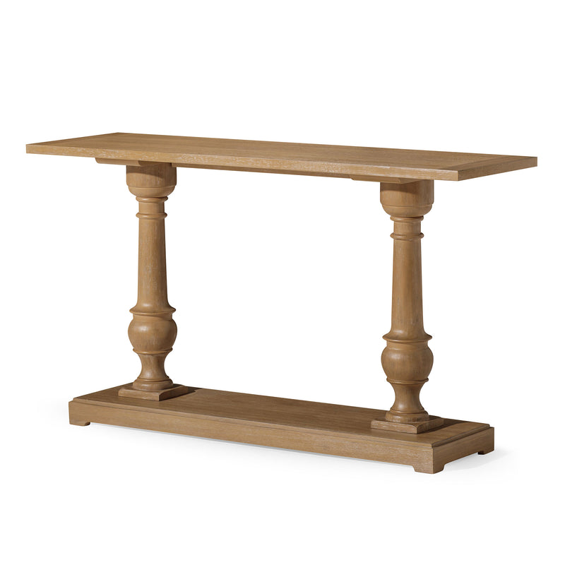 Maven Lane Traditional Wooden Console Table, Antiqued Natural Finish (For Parts)