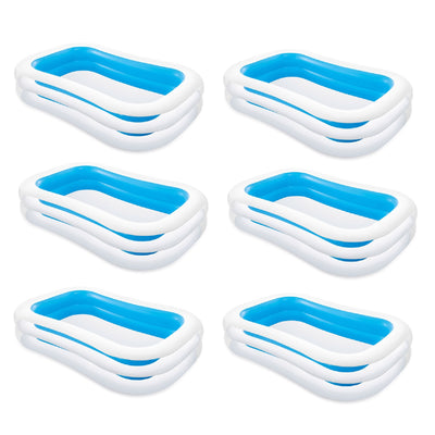 Intex Swim Center 198 Gallon Inflatable Family Swimming Pool, Blue (6 Pack) - VMInnovations
