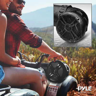 Pyle 800 Watt Marine ATV Portable Waterproof Bluetooth Speaker with LED Lights