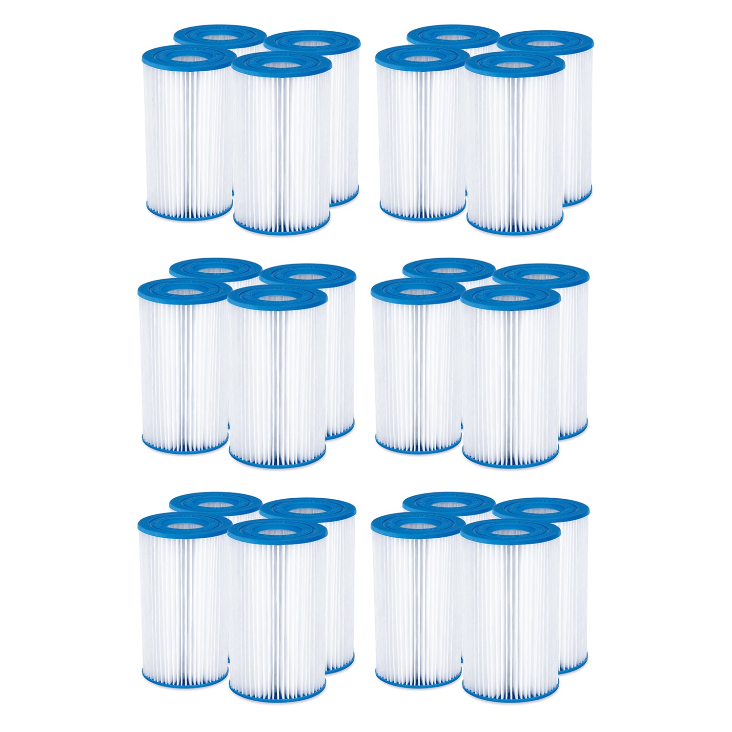 Summer Waves P57100204 Replacement Type A/C Pool Filter Cartridge (24 Pack) - VMInnovations