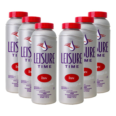 LEISURE TIME Renew Spa Hot Tub Non-Chlorine Treatment - 2.2 lbs (6 Pack)