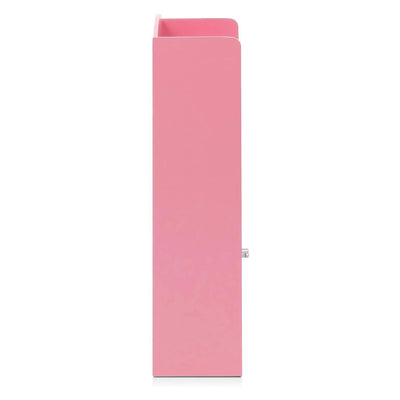 Furinno KidKanac Bookshelf Bookcase with 3 Shelves and Storage Cabinet, Pink - VMInnovations