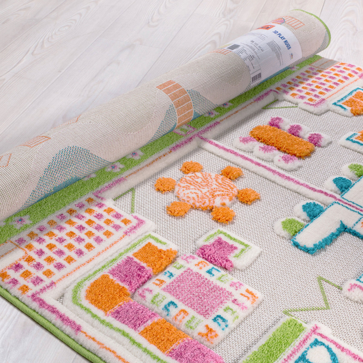 IVI 3D Play Carpet 59 x 39-inch Soft Beach House Floor Rug Mat for Kids, Medium - VMInnovations