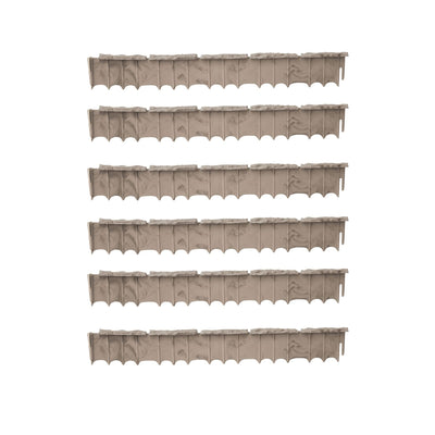 Suncast Quick Edge Resin Material 35 Inch Single Strip Lawn Edging (6 Pack)