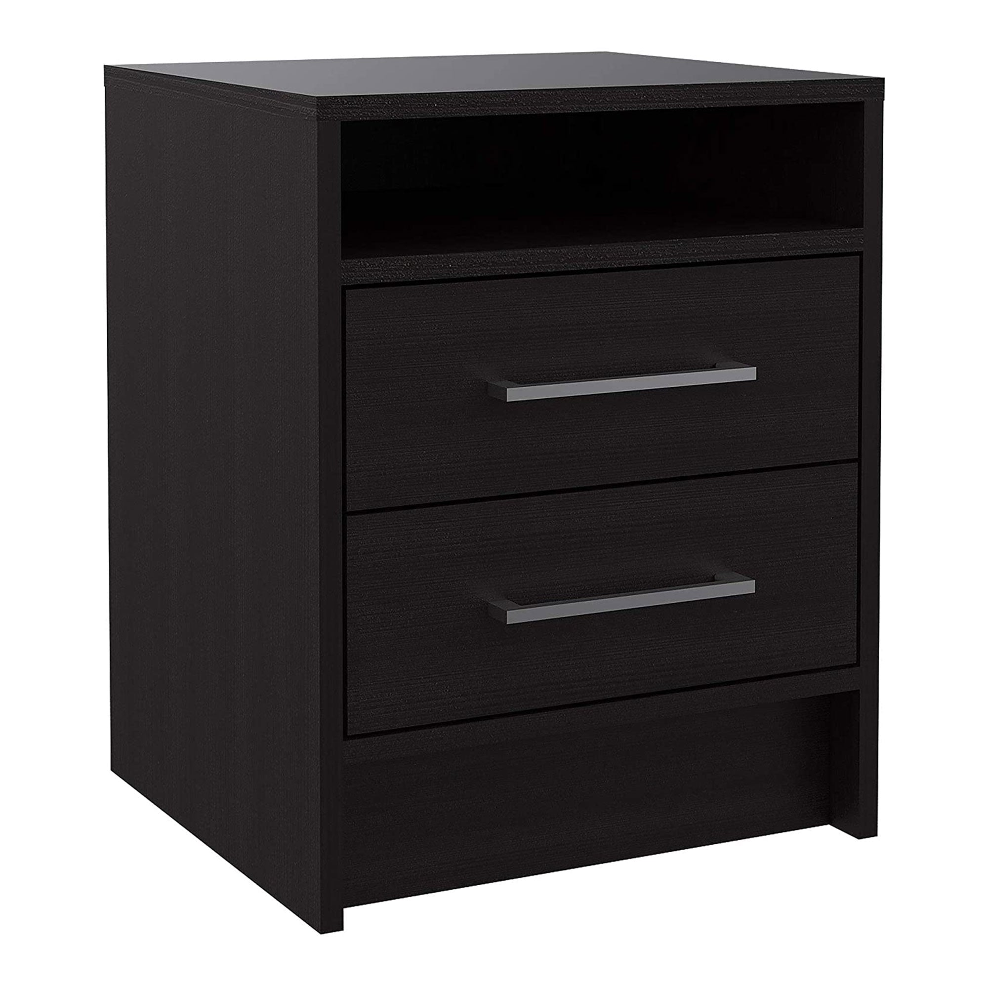 TUHOME Eter Nightstand Bedroom End Table with 2 Drawers, Espresso (2 Pack) - VMInnovations