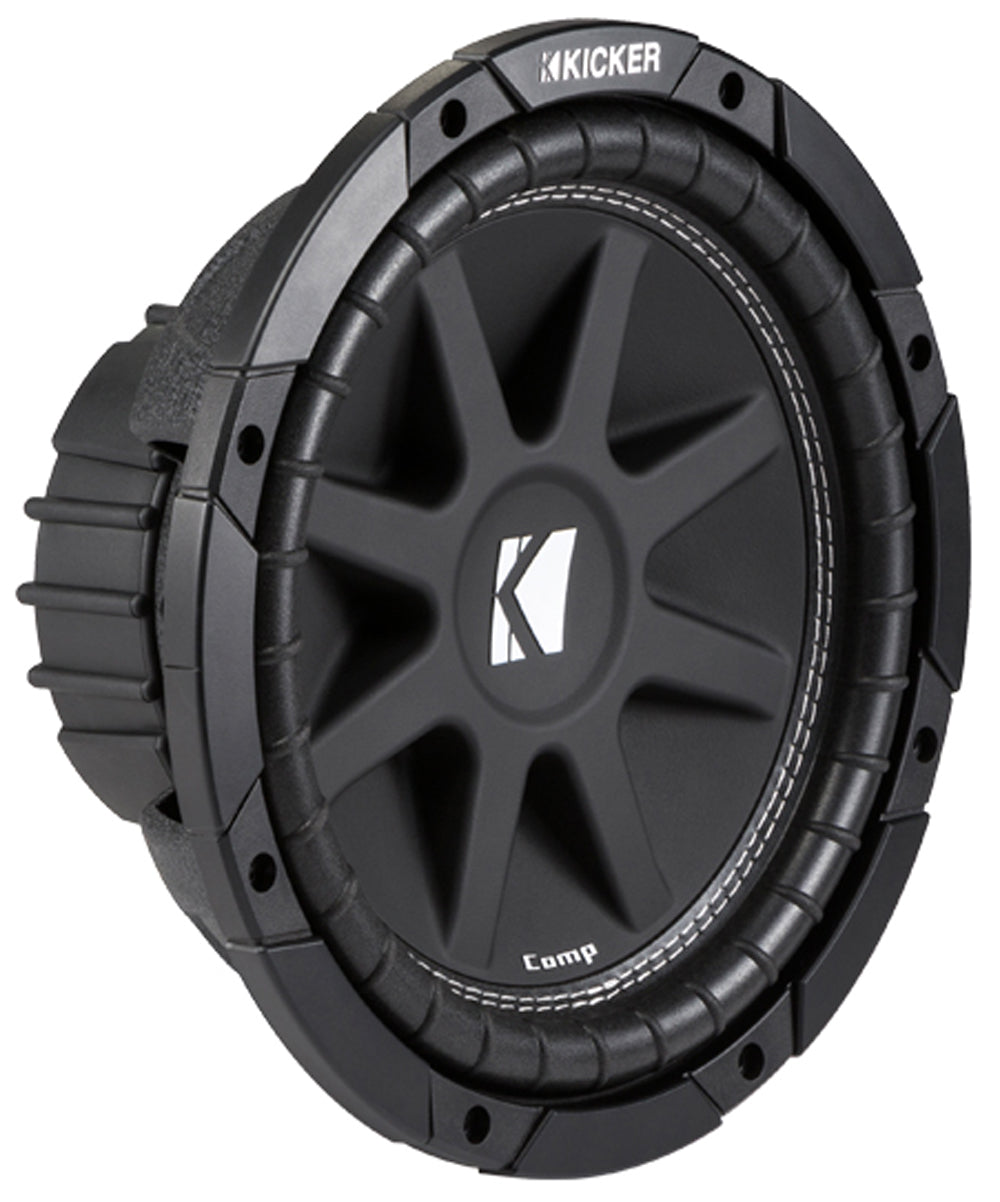 Kicker 12" 600W Subwoofers (2), GMC Dual Sub Box, Car Amplifier, and Wiring Kit