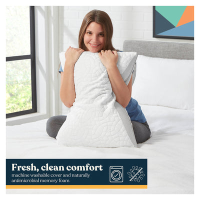 Early Bird Sleep UR Way Memory Foam Pillow, Dual Side For Firm or Plush Comfort - VMInnovations