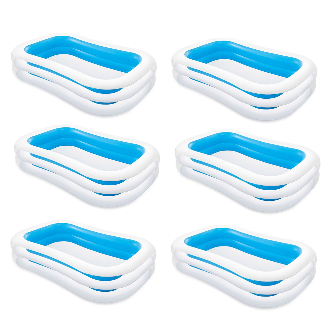 Intex Swim Center 198 Gallon Inflatable Family Swimming Pool, Blue (6 Pack) - VMInnovations