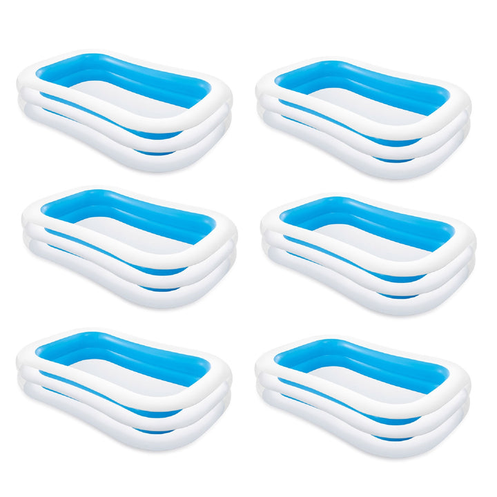 Intex Swim Center 198 Gallon Inflatable Family Swimming Pool, Blue (6 Pack) - VMInnovations