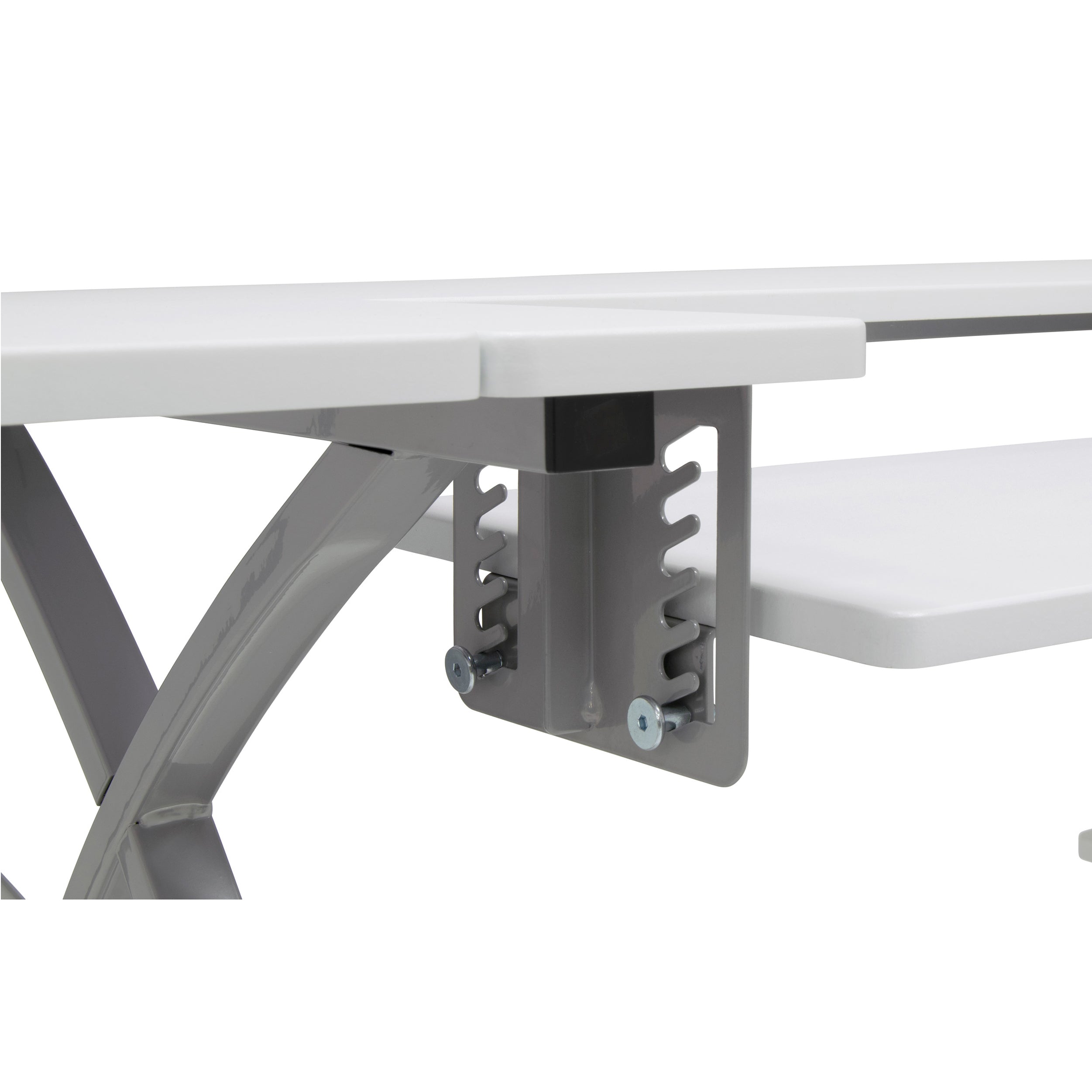 Sew Ready Venus Sewing Machine Craft Table Computer Desk, Silver (Open Box)