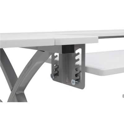 Sew Ready Venus Sewing Machine Craft Table Computer Desk, Silver (Open Box)