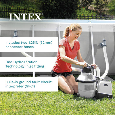 Intex 26641EG Krystal Clear Sand Filter Pump for 4,400 Gal Pools (For Parts) - VMInnovations