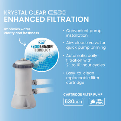 Intex 15' x 33" Easy Set Above Ground Pool & 530 GPH Filter Pump (Open Box)