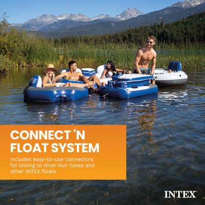 Intex 58821EP Inflatable Mega Chill II 72 Can Beverage Cooler Float with Lid
