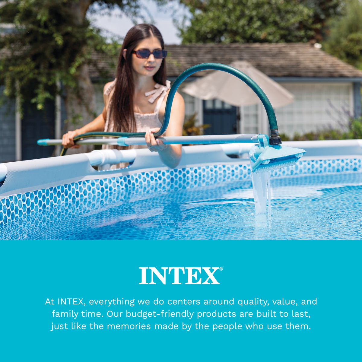 Intex 29054E 94 Inch Telescoping Swimming Pool Cleaning Maintenance Pole Shaft