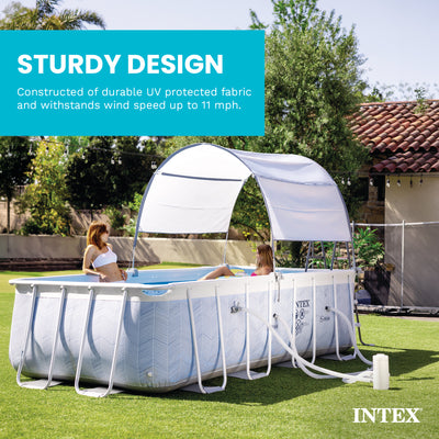 Intex 28054E Protective Canopy for 9 Ft or Smaller Rectangular Pools (Open Box)