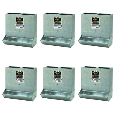 Little Giant BPF3 Mountable 3 Hole Baby Piglet Trough Feeder, 9 Pound (6 Pack) - VMInnovations