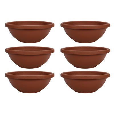 HC Companies GAB22000E35 22 Inch Garden Bowl Planter Pot, Terra Cotta (6 Pack)