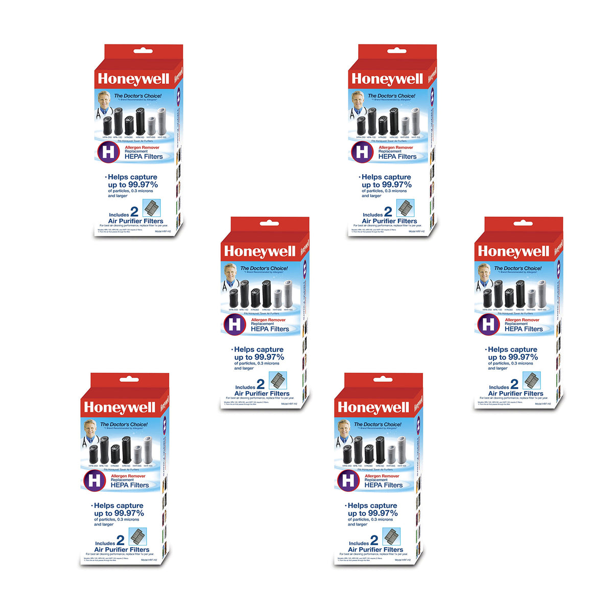 Honeywell Filter H Replacement Home True HEPA Allergen Air Filter (12 Pack)