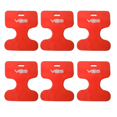 Vos Oasis Water Saddle Pool Float Seat for Adults & Kids, Coral Orange (6 Pack) - VMInnovations