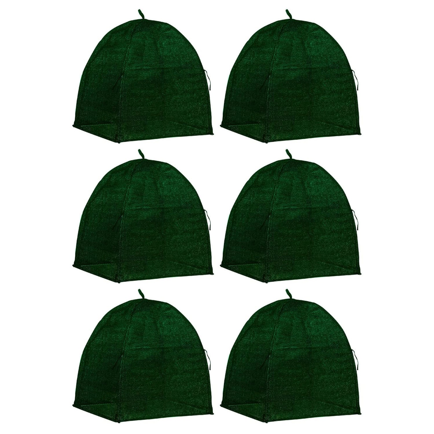 NuVue 20250 22 Inch Winter Plant Shrub Protection Cover, Hunter Green (6 Pack)