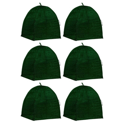 NuVue 20250 22 Inch Winter Plant Shrub Protection Cover, Hunter Green (6 Pack)