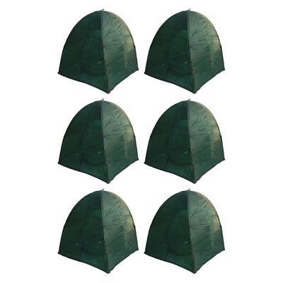 NuVue GEN II 40-Inch Synthetic Framed Winter Shrub Frost Cover, Green (6 Pack)
