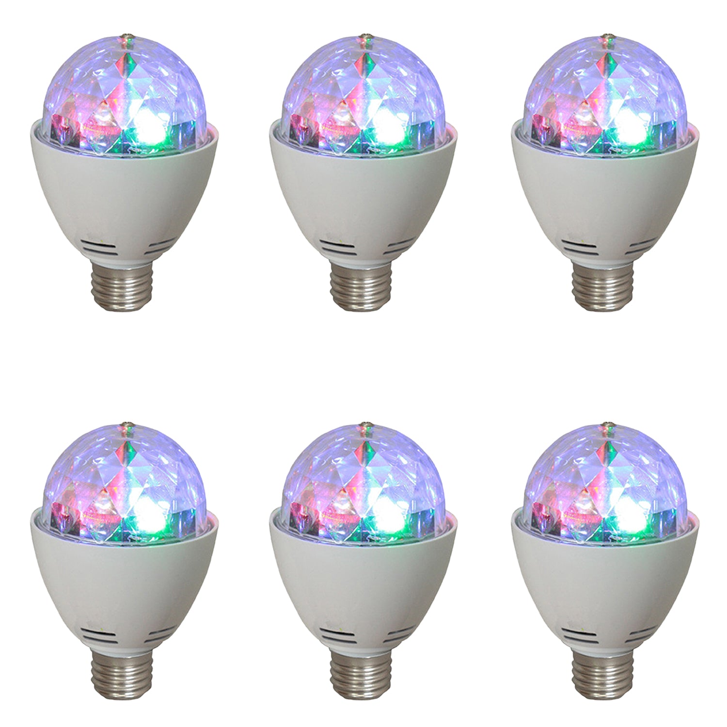 AudioPipe Zebra Sound LED 5 Volt 1 Watt DC Motor Magic Disco Light Bulb (6 Pack) - VMInnovations