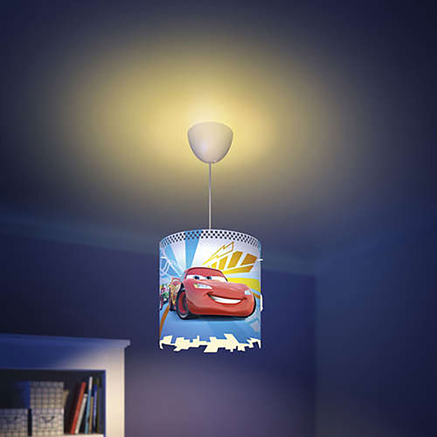 Philips Disney Pixar Cars Night Light w/ Philips Disney Pixar Cars Lampshade