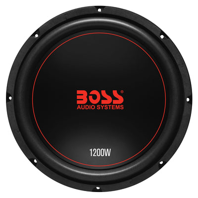 BOSS Audio Chaos Exxtreme 12 Inch 1200W DVC 4 Ohm Car Audio Subwoofer (4 Pack)