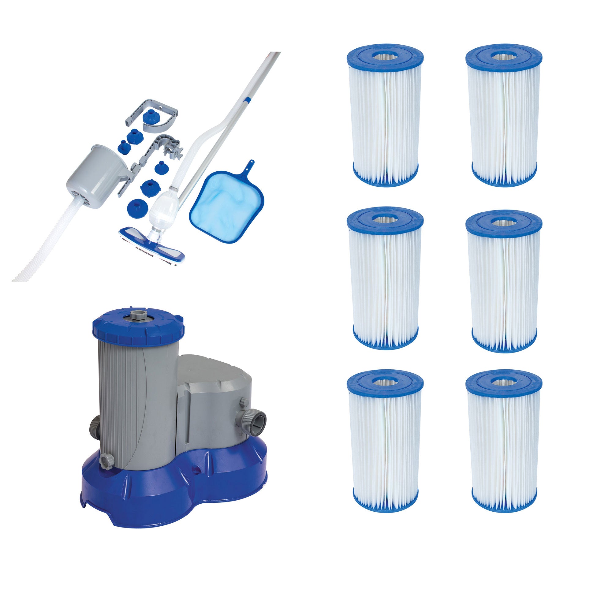 Bestway Pool Maintenance Kit, Replacement Cartridge (6), Filter Pump