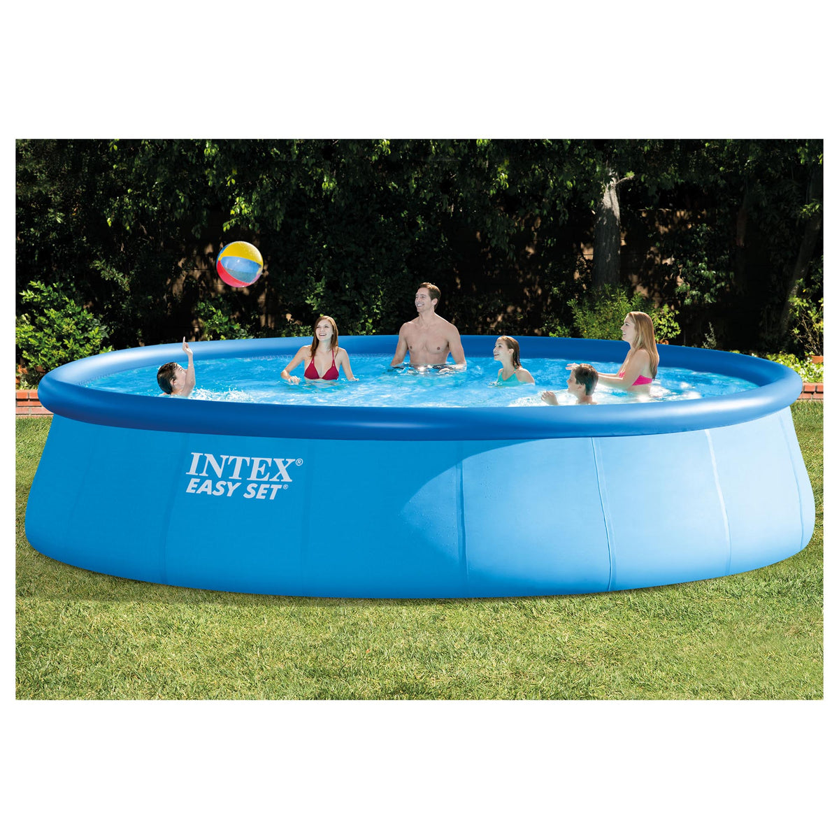 Intex 18 Foot x 48 Inch Inflatable Easy Set Round Above Ground Swimming Pool Set (2 Pack)Kokido AC11CBX Krill Automatic Pool Vacuum Cleaner for Above Ground Pools, Gray