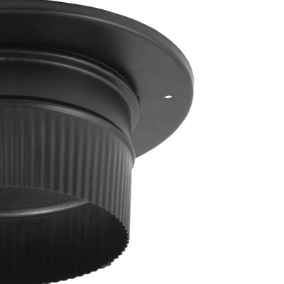 DuraVent DuraBlack Snap Lock Chimney Connection Adapter, 6" Diameter (Used) - VMInnovations