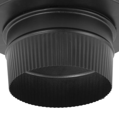 DuraVent DuraBlack Snap Lock Chimney Connection Adapter, 6" Diameter (Used) - VMInnovations
