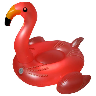 Bundle: Giant Inflatable Ride-On Flamingo & BatWing Ride On Inflatable Tube Set