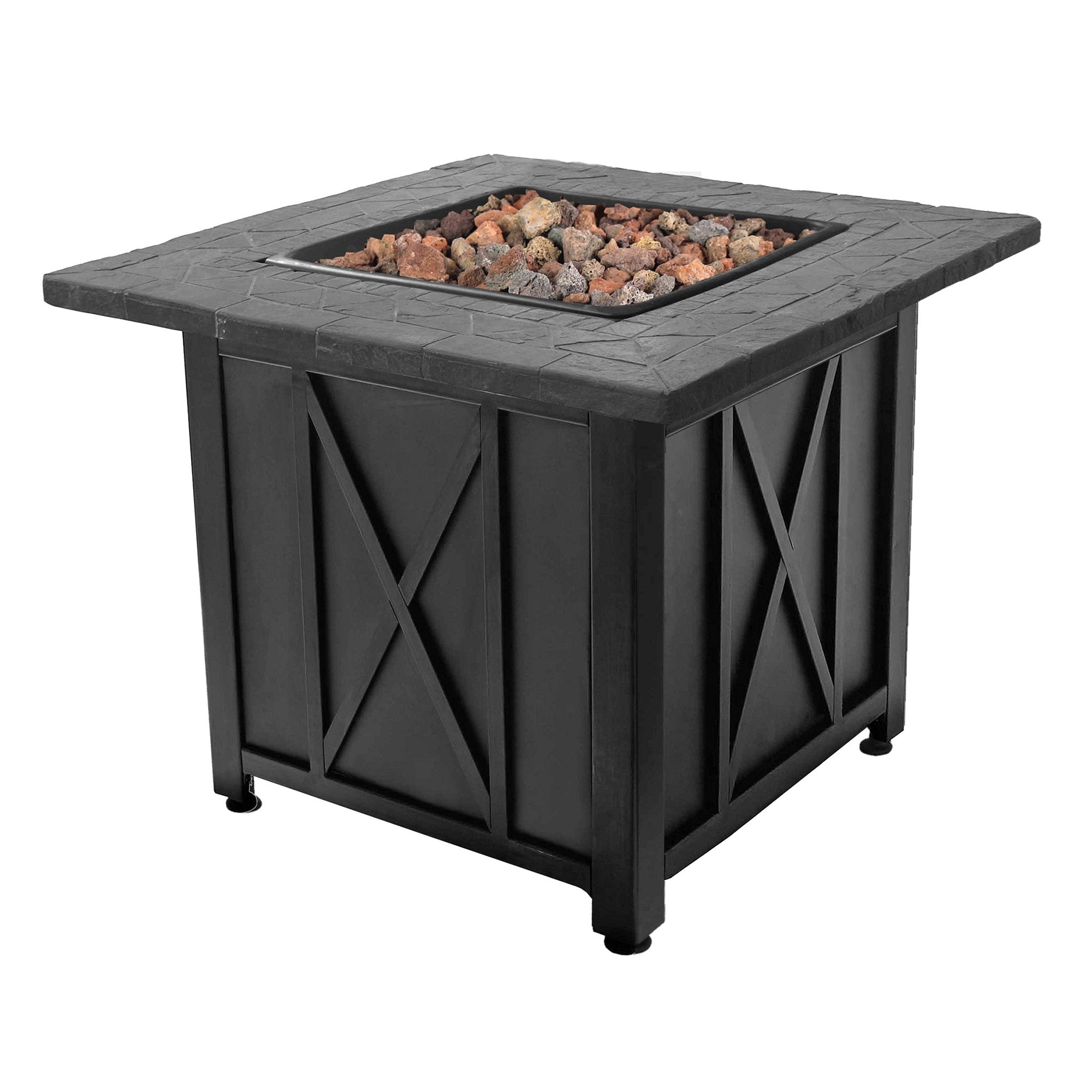 Blue Rhino Endless Summer Propane Lava Fire Pit, Black (Certified Refurbished)