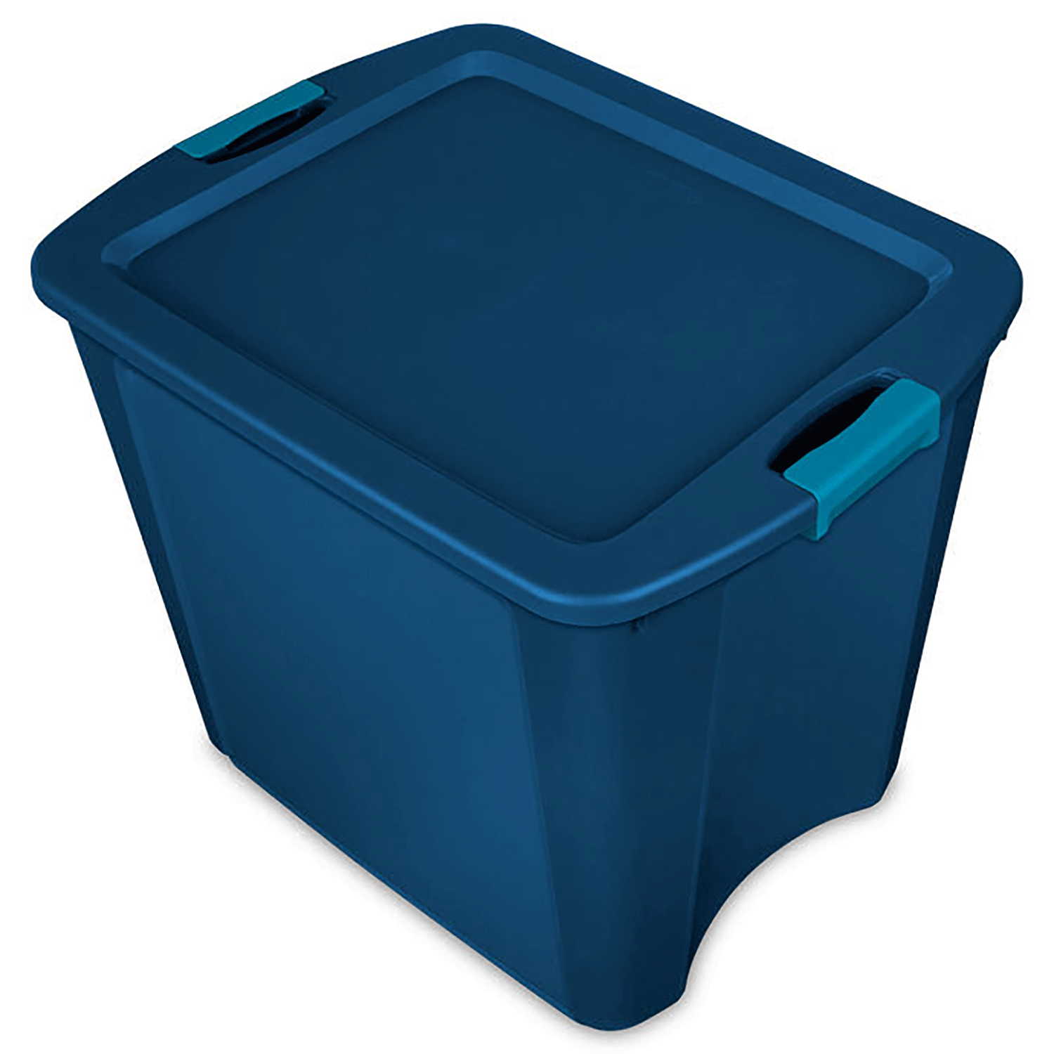 Sterilite 26 Gallon Storage Tote Container Box with Latch and Carry Lid, Blue