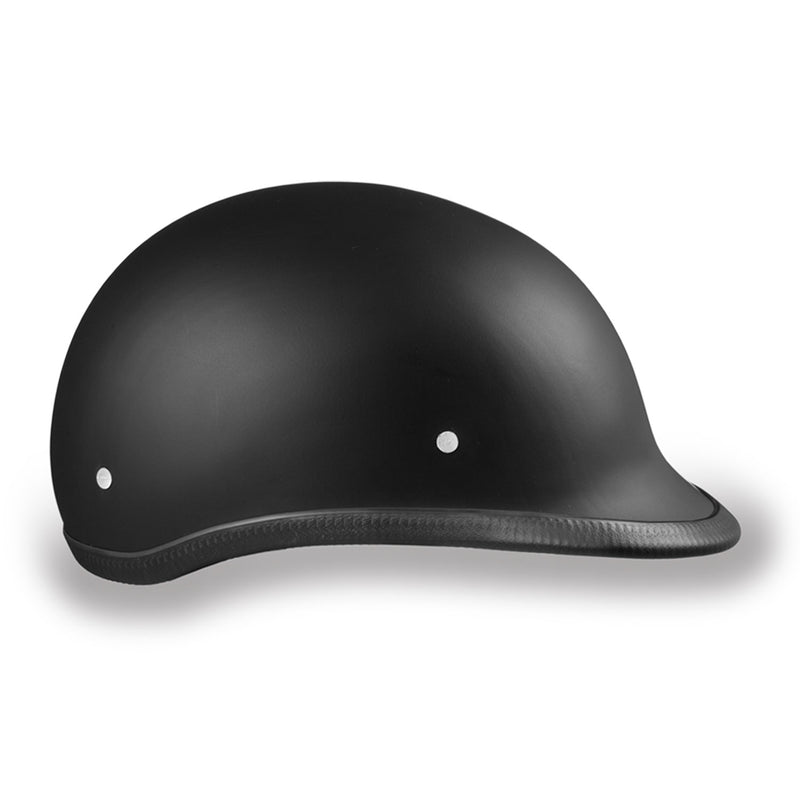 Daytona Helmets DOT Approved Half Helmet Hawk, X-Large, Dull Black (Open Box)