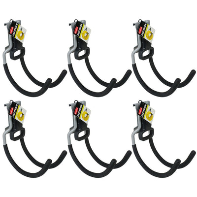 Rubbermaid Fast Track Wall Mounted Garage/Garden Storage Utility Hook (6 Pack) - VMInnovations