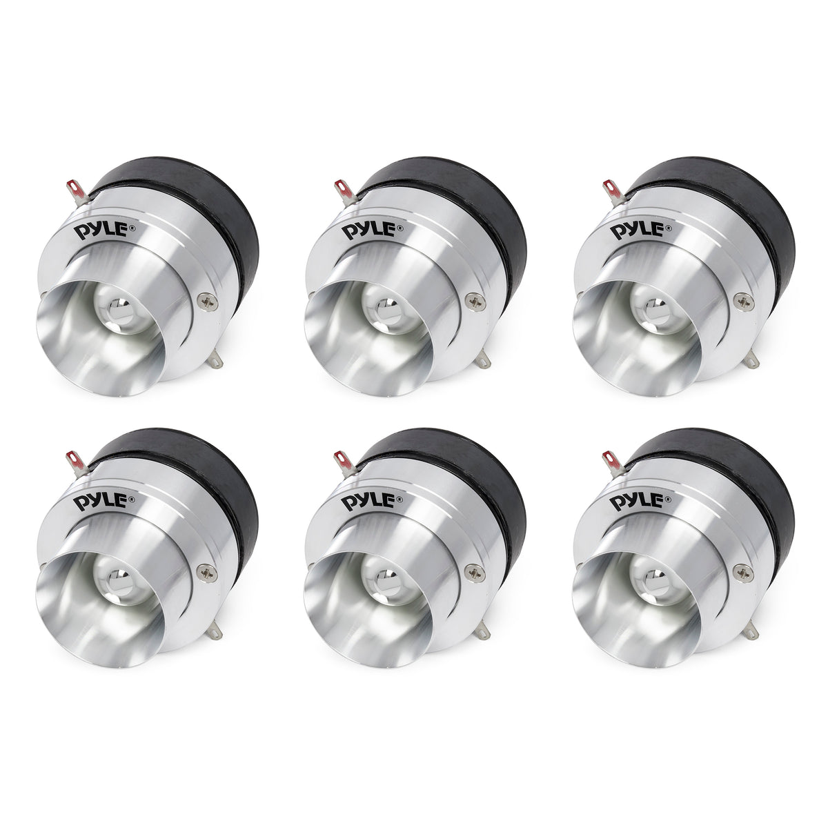 Pyle Pro Coil Titanium Dome Crossover Sound Tweeter for Car Stereo (6 Pack)