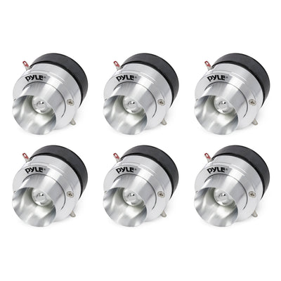 Pyle Pro Coil Titanium Dome Crossover Sound Tweeter for Car Stereo (6 Pack)