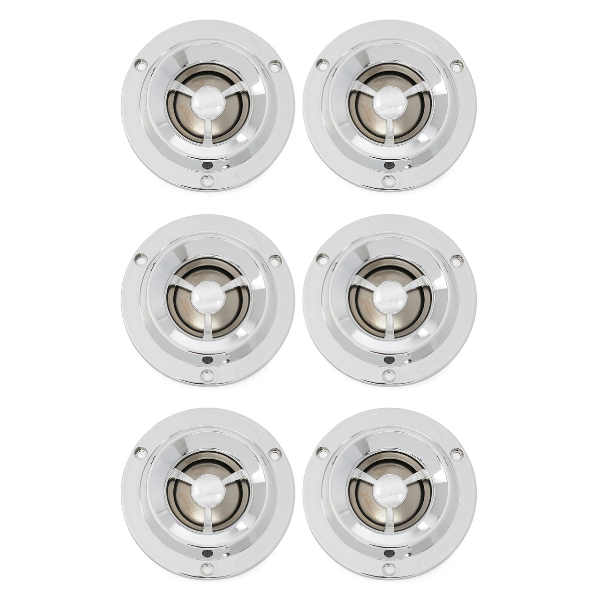 Pyle Pro 1.75 Inch Coil Titanium Dome Crossover Tweeter for Car Stereo (6 Pack)