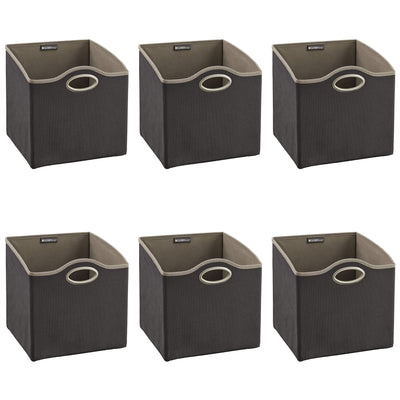 ClosetMaid Nonwoven Polypropylene Cubic Closet Storage Organizer Bin (6 Pack)