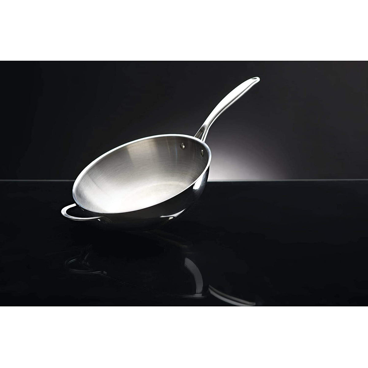 Napoleon 12" Stainless Steel Grill & Stove Stir Fry Wok Pan, Silver (Open Box)
